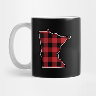 Minnesota Checkered Buffalo Plaid Mug